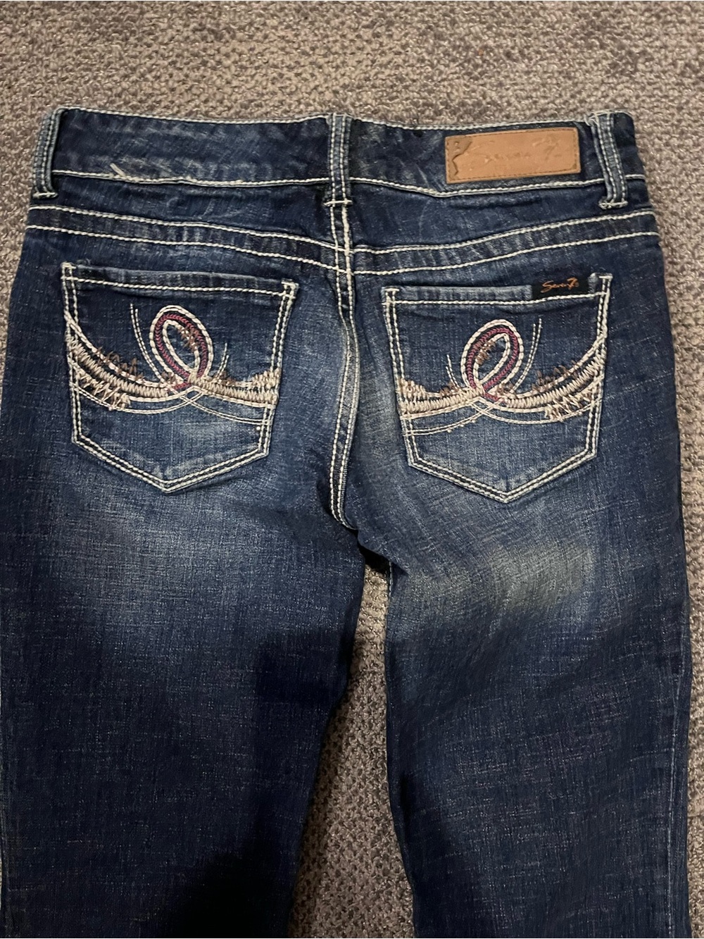 Seven7 Low Rise Boot Cut Jeans Women’s Size 27 - Picture 9 of 11